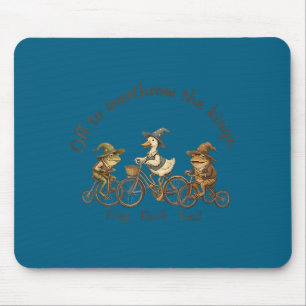 Off to overthrow the kings frog duck toad funny mouse pad