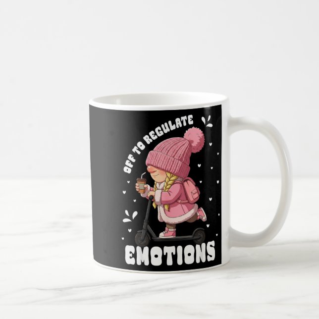 Off to regulate emotions funny gnome psychologistO Coffee Mug (Right)