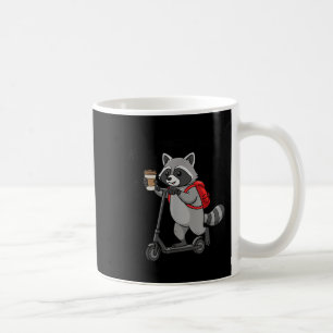 Off to Regulate Emotions Funny Racoon On Scooter Coffee Mug