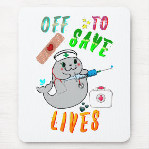 Off To Save Lives Mouse Pad