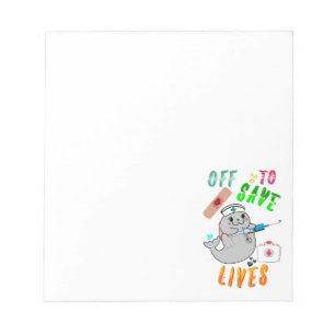 Off To Save Lives Notepad