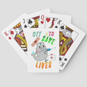 Off To Save Lives Playing Cards