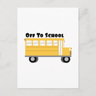Off To School Postcard