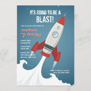 Off To Space Invitation