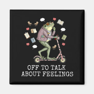 Off to talk about feeling funny frog counselorOff  Magnet