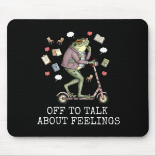 Off to talk about feeling funny frog counselorOff Mouse Pad