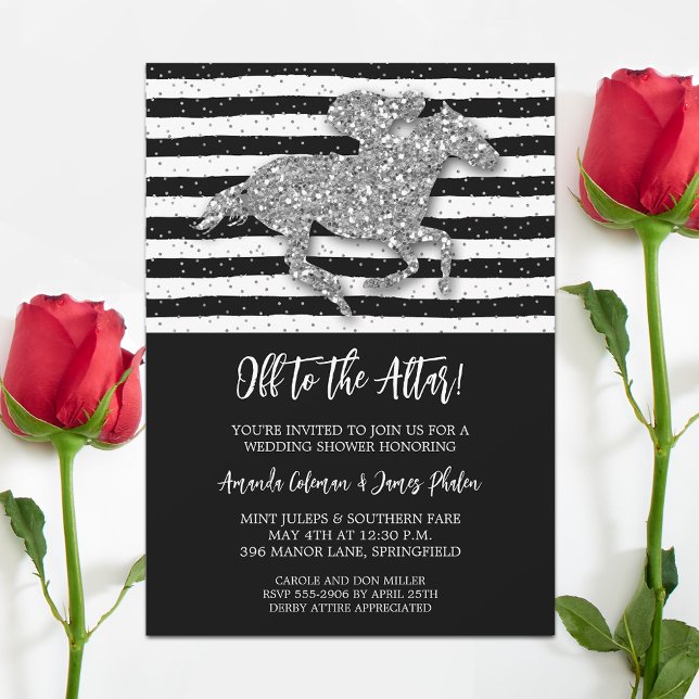 Off to the Altar Derby Wedding Shower Invitation (Creator Uploaded)