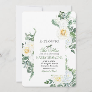 Off to the Altar Horse Racing Bridal Shower Invitation
