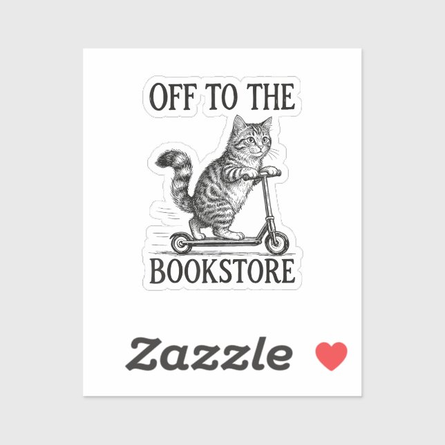 Off to The Bookstore Reading Bookworm (Sheet)