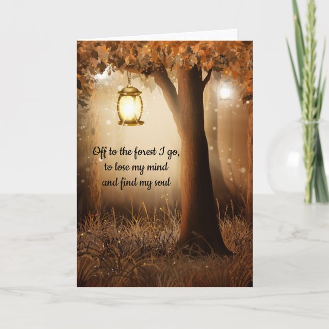Off To The Forest Card (Front)