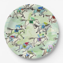 Off to the Races Paper Plates