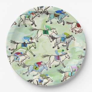 Off to the Races Paper Plates