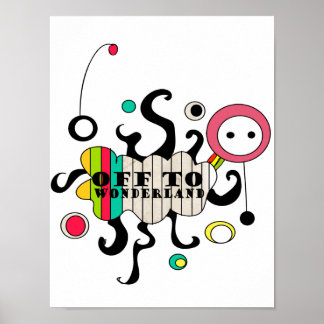 off to wonderland — print
