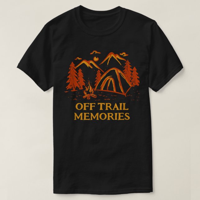 Off Trail Memories Hiking Friends Hiker Buddy Vaca T-Shirt (Design Front)