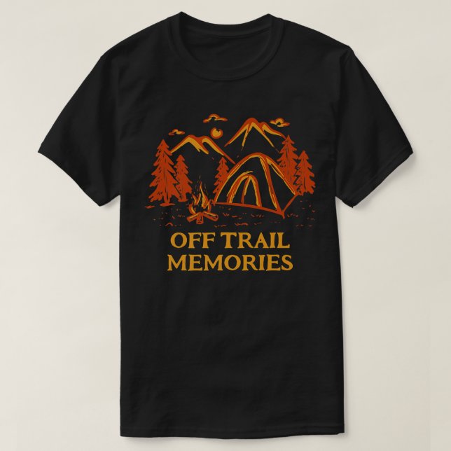 Off Trail Memories Hiking Friends Hiker Buddy Vaca T-Shirt (Design Front)
