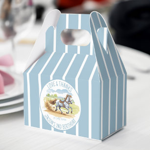 Off two the races equestrian derby party printed favour box