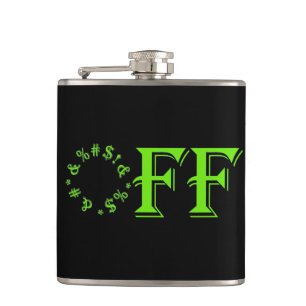Off Vinyl Wrapped Flask
