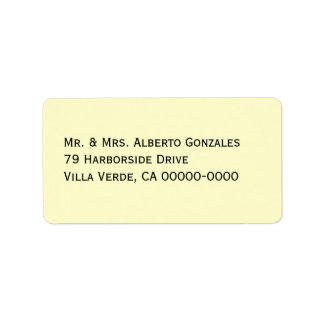 Off-White Address Template Mailing Labels