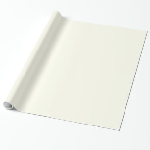 Off-White Cream Milky Neutral Solid Colour Wrapping Paper