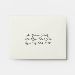 Off White/cream RSVP Envelope 4.25x5.5