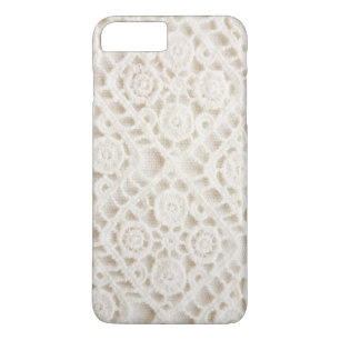 Off-white crochet lace iPhone 8 plus/7 plus case