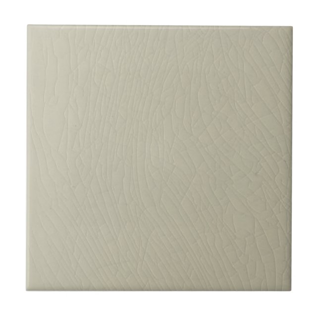Off White Faux Crackle Finish Mix & Match Repro Ceramic Tile (Front)