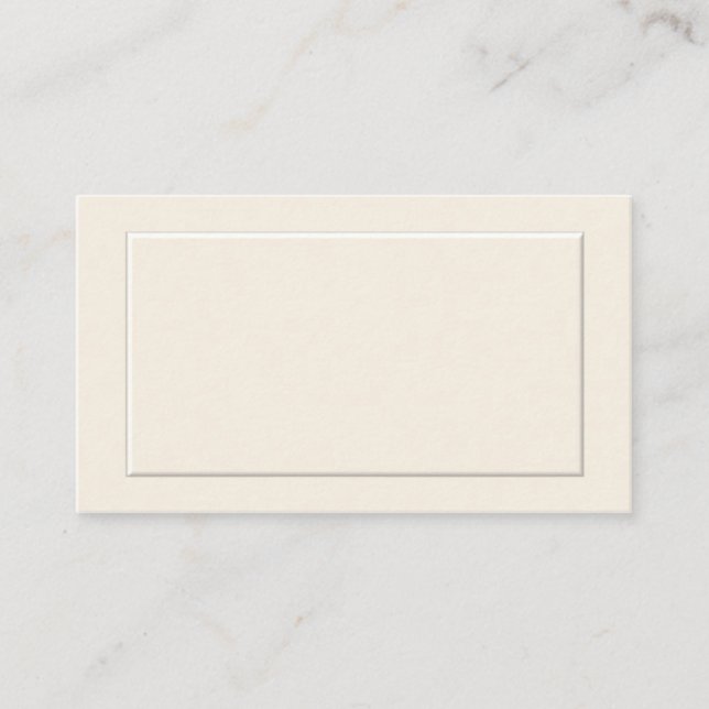 Off White Formal Place Cards (Front)
