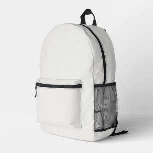 off-white, milk white, warm white printed backpack