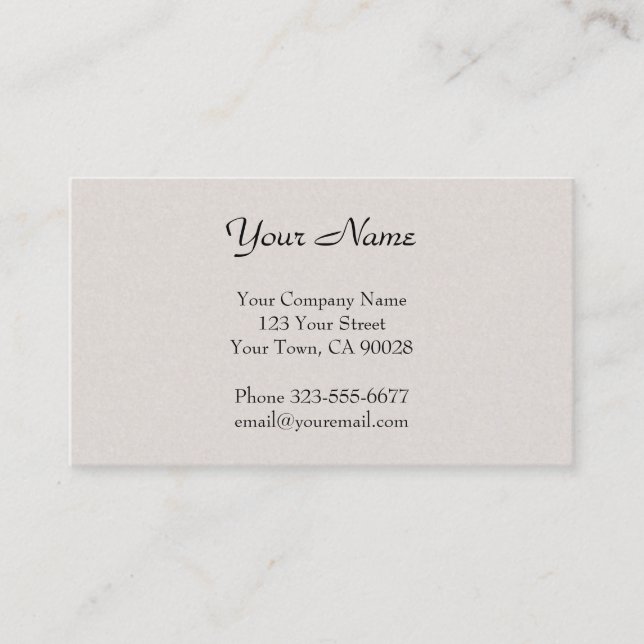 Off-white texture business card (Front)