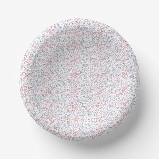 Off-white textured background with subtle, fine, l paper plate (Front)