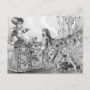 "Off with their heads!" Postcard