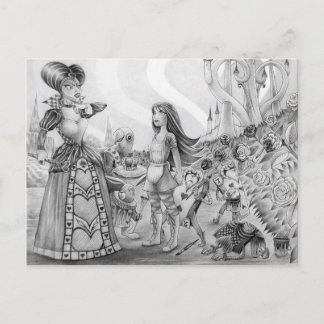 "Off with their heads!" Postcard