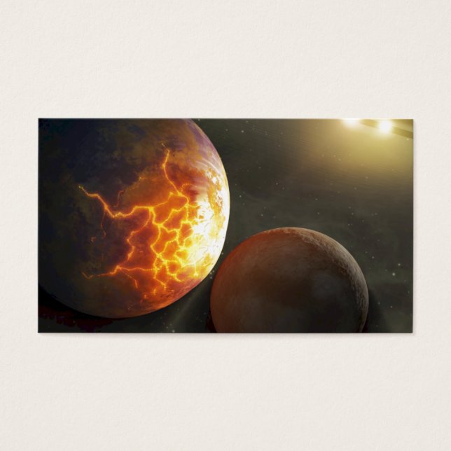 Off-World Planetary Crash Illustration (Front)