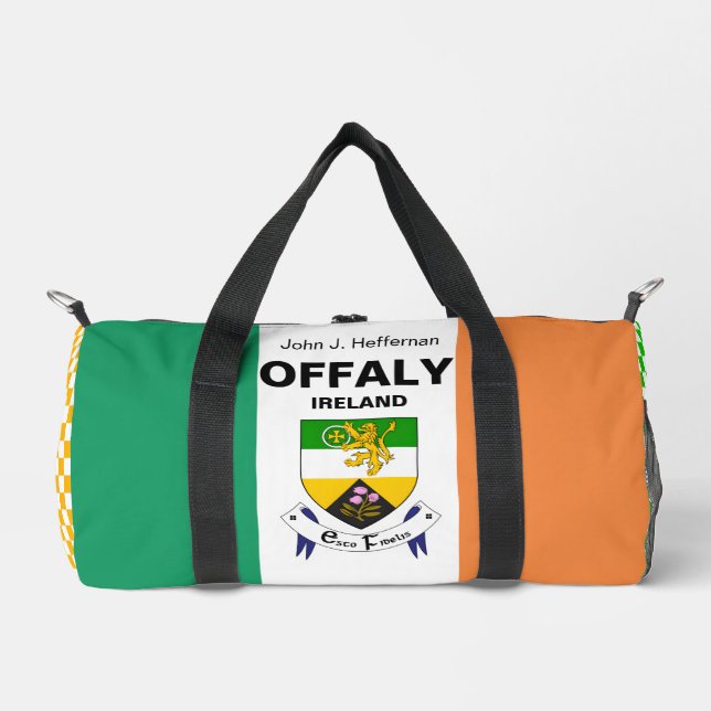 Offaly Ireland - Irish Personalized Duffle Bag (Front)