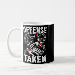 Offence Taken Meme Funny Dog Funny Halloween Coffee Mug