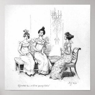 Offended two or three young ladies poster