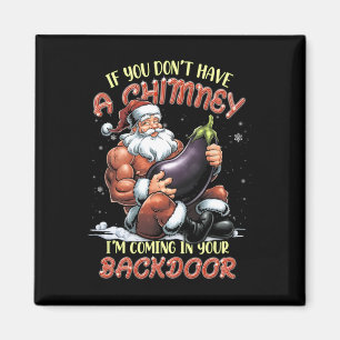 Offensive Christmas Adult Ual Innuendo Santa Rude Magnet