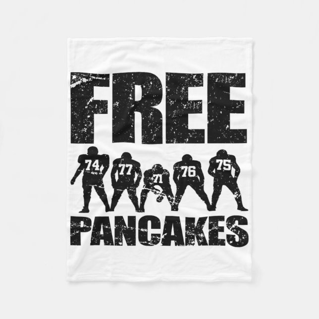 Offensive Line Lineman Funny Footll  Fleece Blanket (Front)