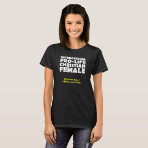 Offensive Prolife Female Christian Shirt Humour
