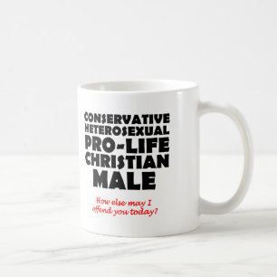 Offensive Prolife Male Christian Mug Humour