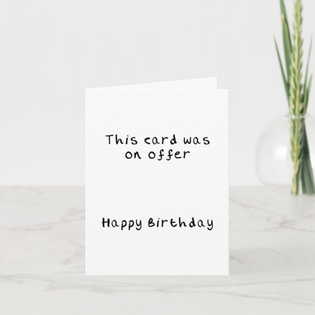 Offer Birthday Card (Front)