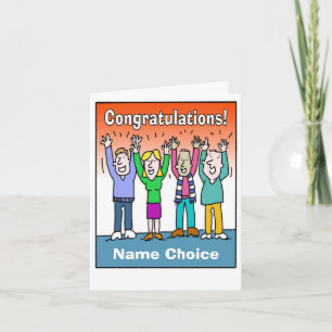 Offer Congratulations and Personalise with Name Card