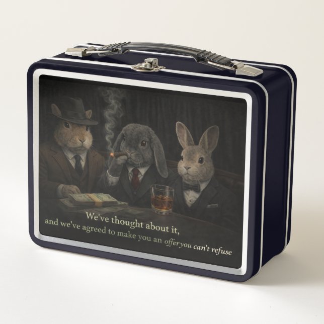 Offer you can't refuse metal lunch box (Front)