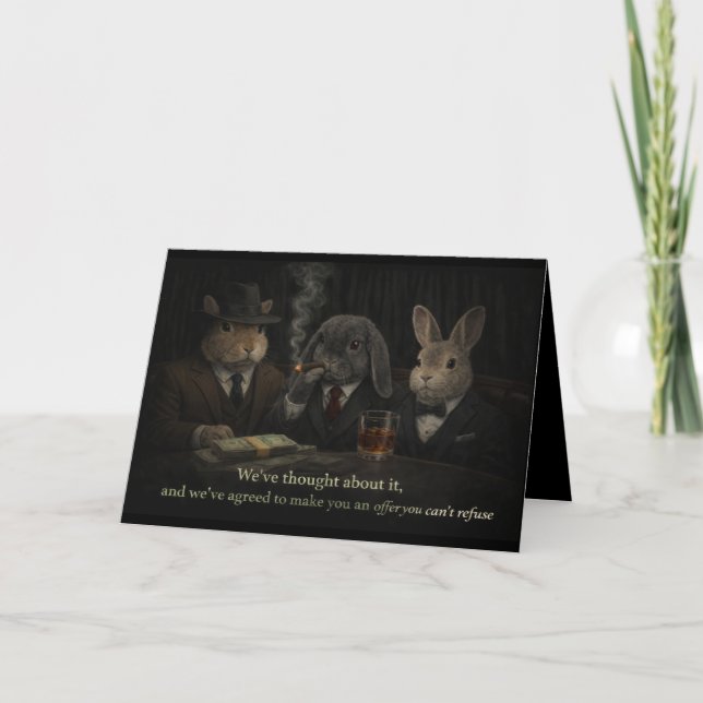 Offer you can't refuse thank you card (Front)