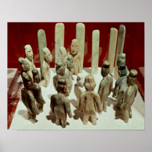 Offering of sixteen male figures, from La Poster