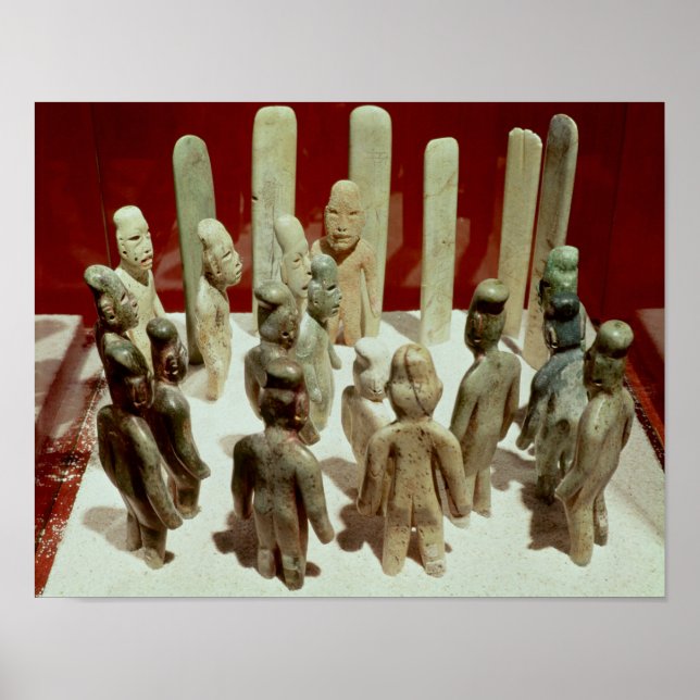 Offering of sixteen male figures, from La Poster (Front)