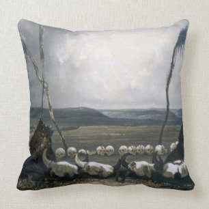 Offering of the Mandan Indians, plate 14 from Volu Cushion