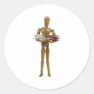 OfferingVaccines091809 Classic Round Sticker