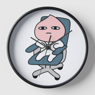 Office Apeach Bored Apeach Coworker Apeach Clock