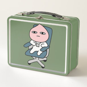 Office Apeach Bored Apeach Coworker Apeach Metal Lunch Box